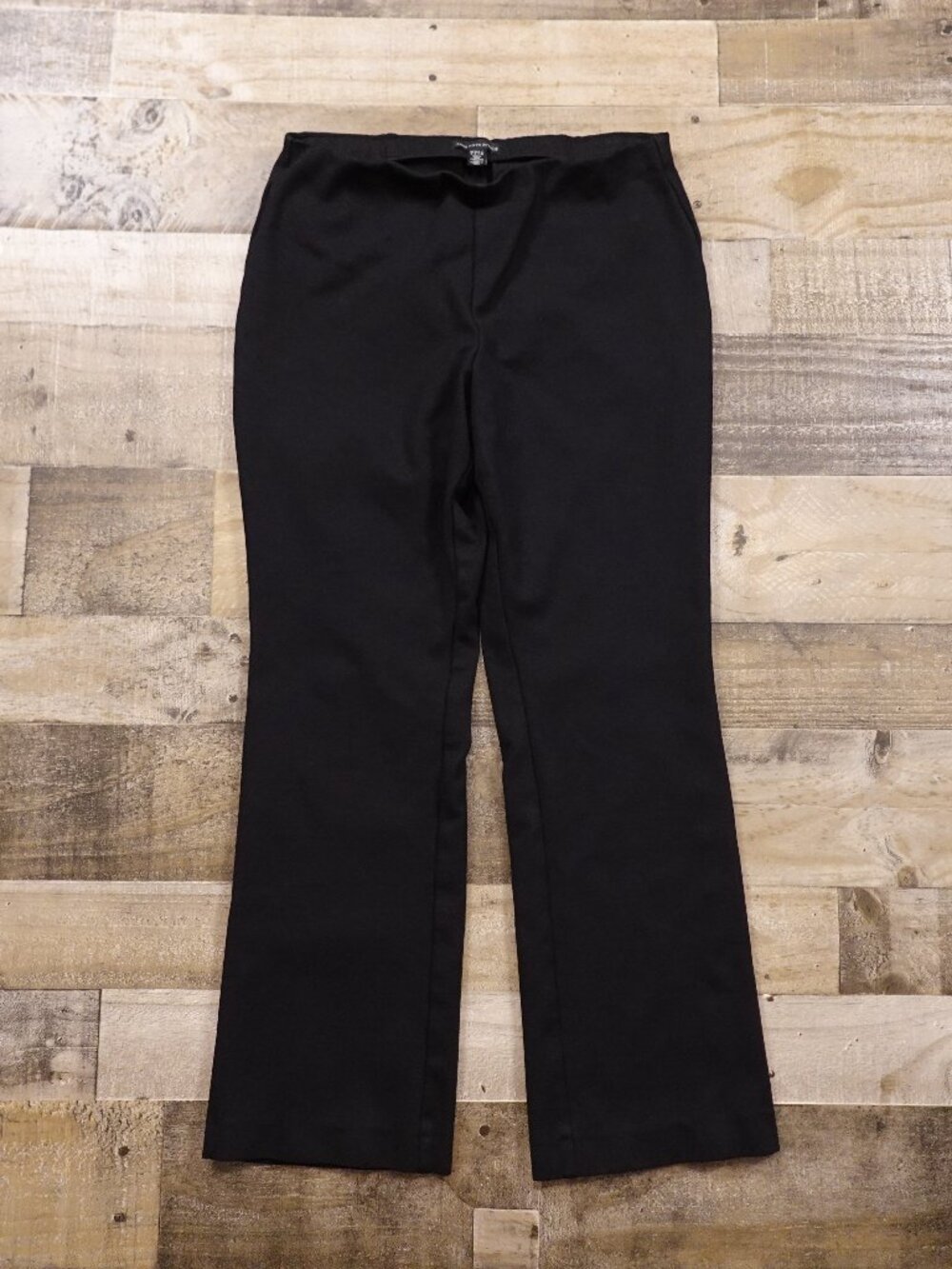 Saks Fifth Avenue Dress Pants Women's Large Black Pull-On Stretch Career 28.5"